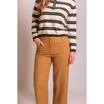 Cropped Ramie Trousers