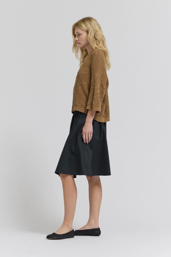 Textured Knit Tee - Twig