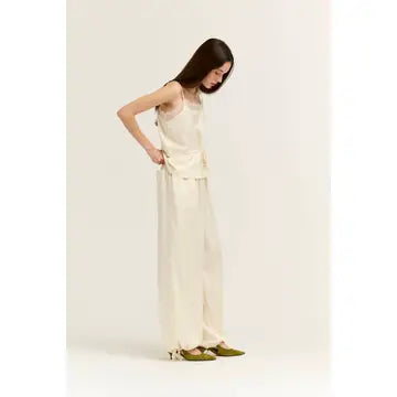 Satin Wide Leg Balloon Pants