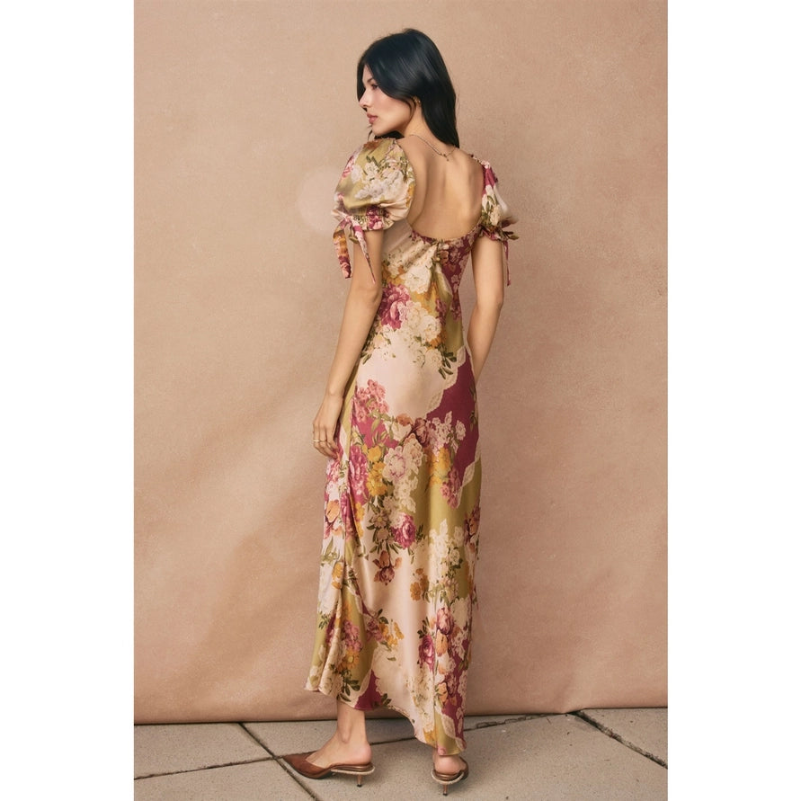 Patchwork Floral Maxi Dress