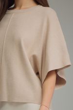 Oatmeal SS Knit Sweater