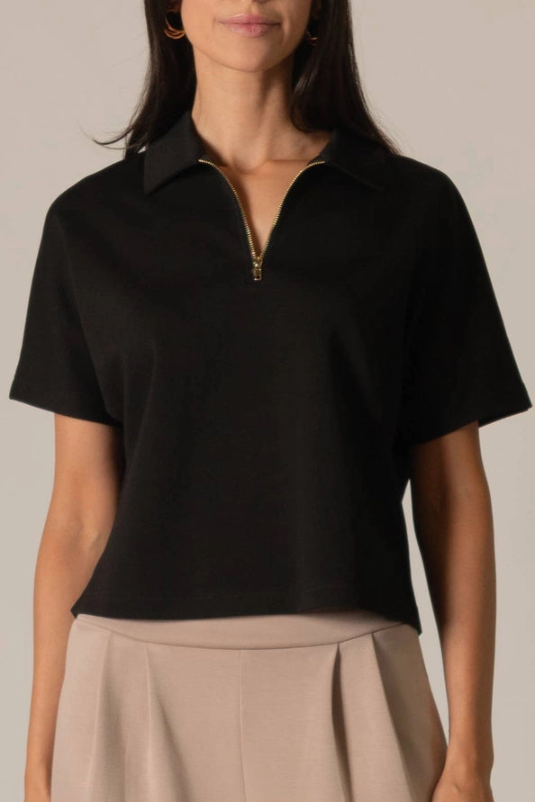 Butter Short Sleeve Quarter Zip