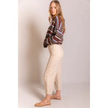 Cropped Ramie Trousers