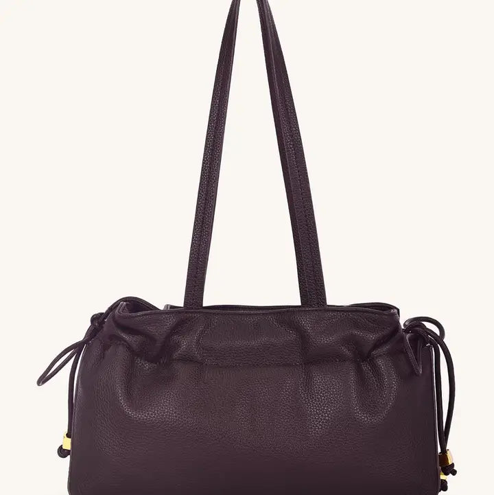 Drawstring Shoulder Bag - Deep Cocoa