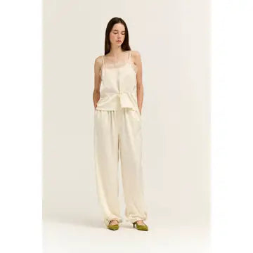 Satin Wide Leg Balloon Pants
